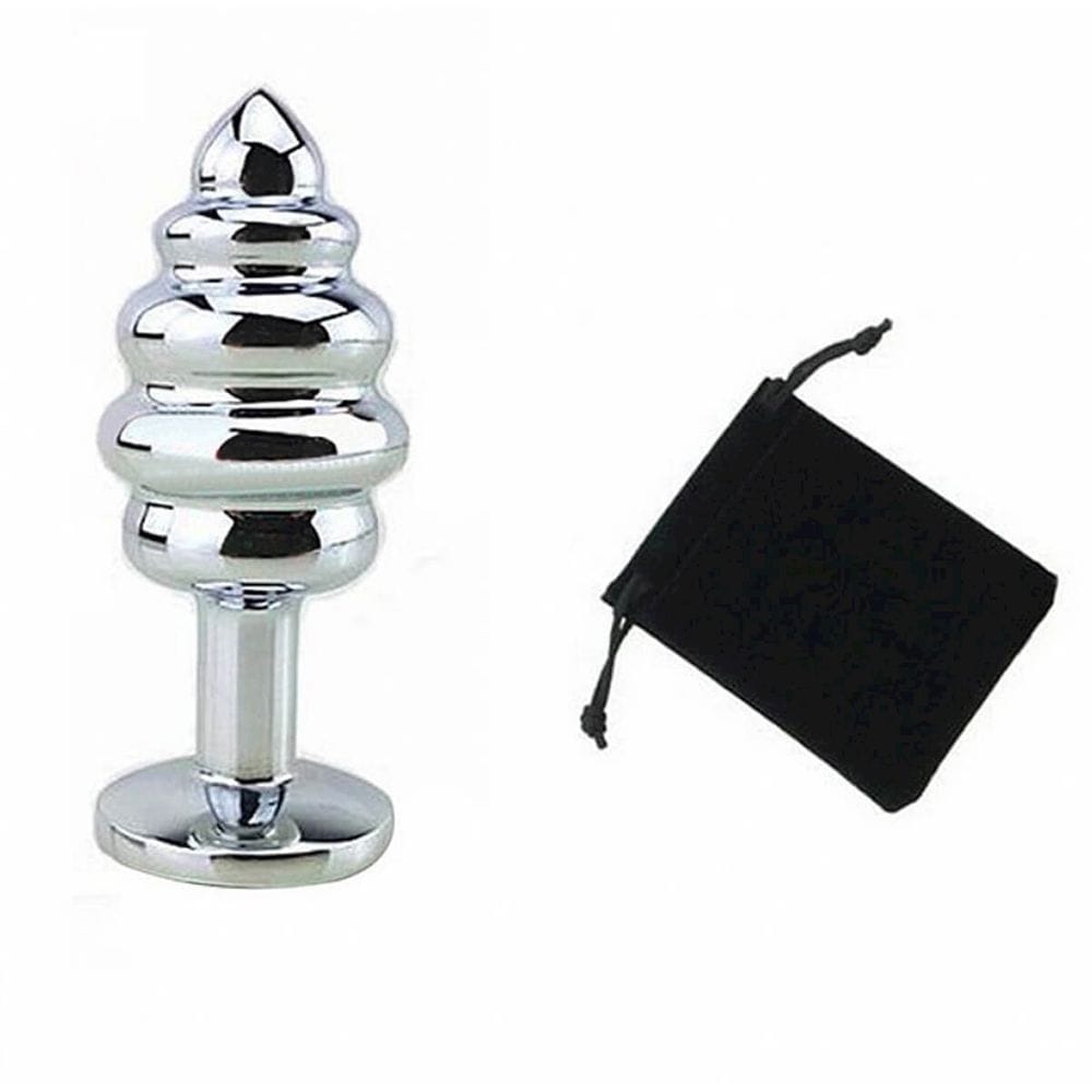 Plug Anal Escalonado Jóia Com Pedra Vermelha 7,0 x 3,0 cm Import & Export - Imagem 2