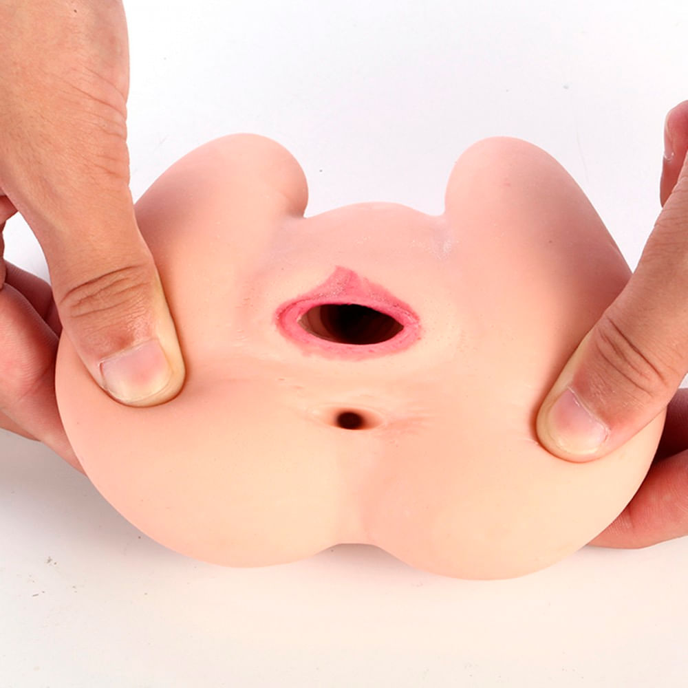 Masturbador Masculino Super Realístico Bunda Com Vagina E Ânus 10.7 x 10.9 x 7 cm Magical Kiss - Imagem 6